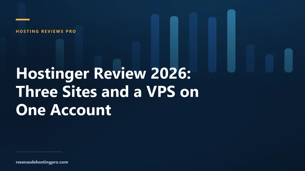 Hostinger Review 2026: Three Sites and a VPS on One Account