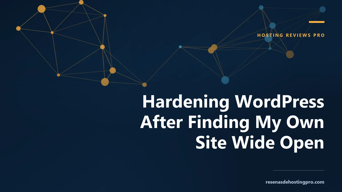 Hardening WordPress After Finding My Own Site Wide Open
